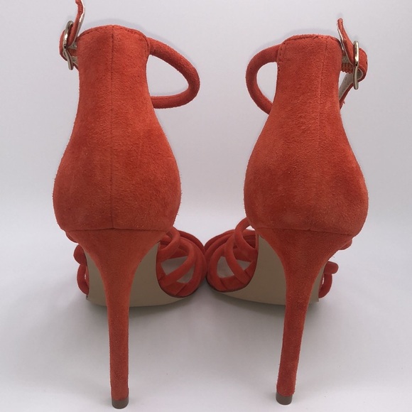 Steve Madden Fiery Orange Spiral Heels - Picture 5 of 7